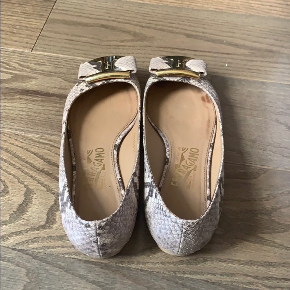Ferragamo Python Print Flats - image 8